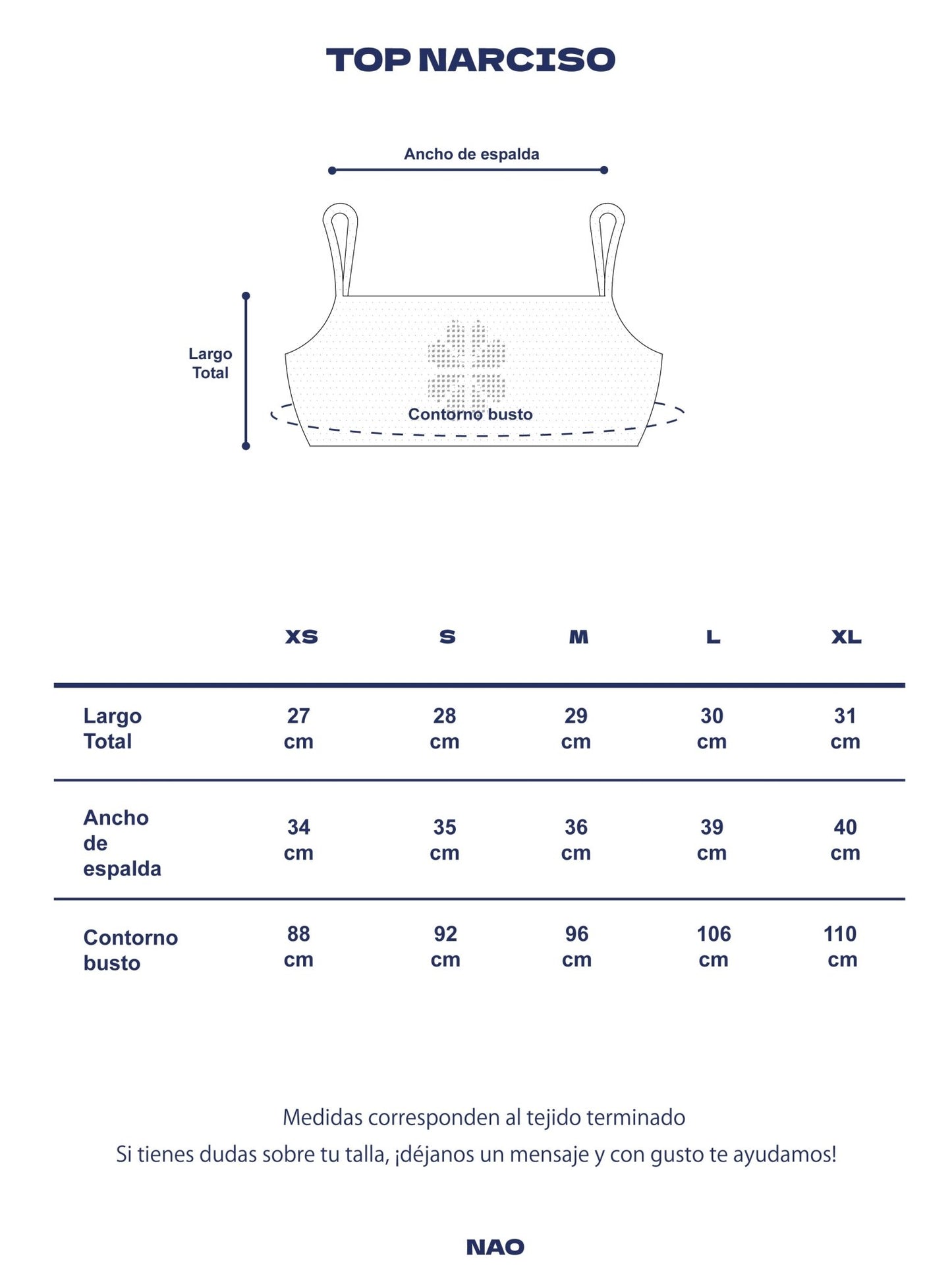 Top Narciso 🌼 Rojo - NAO