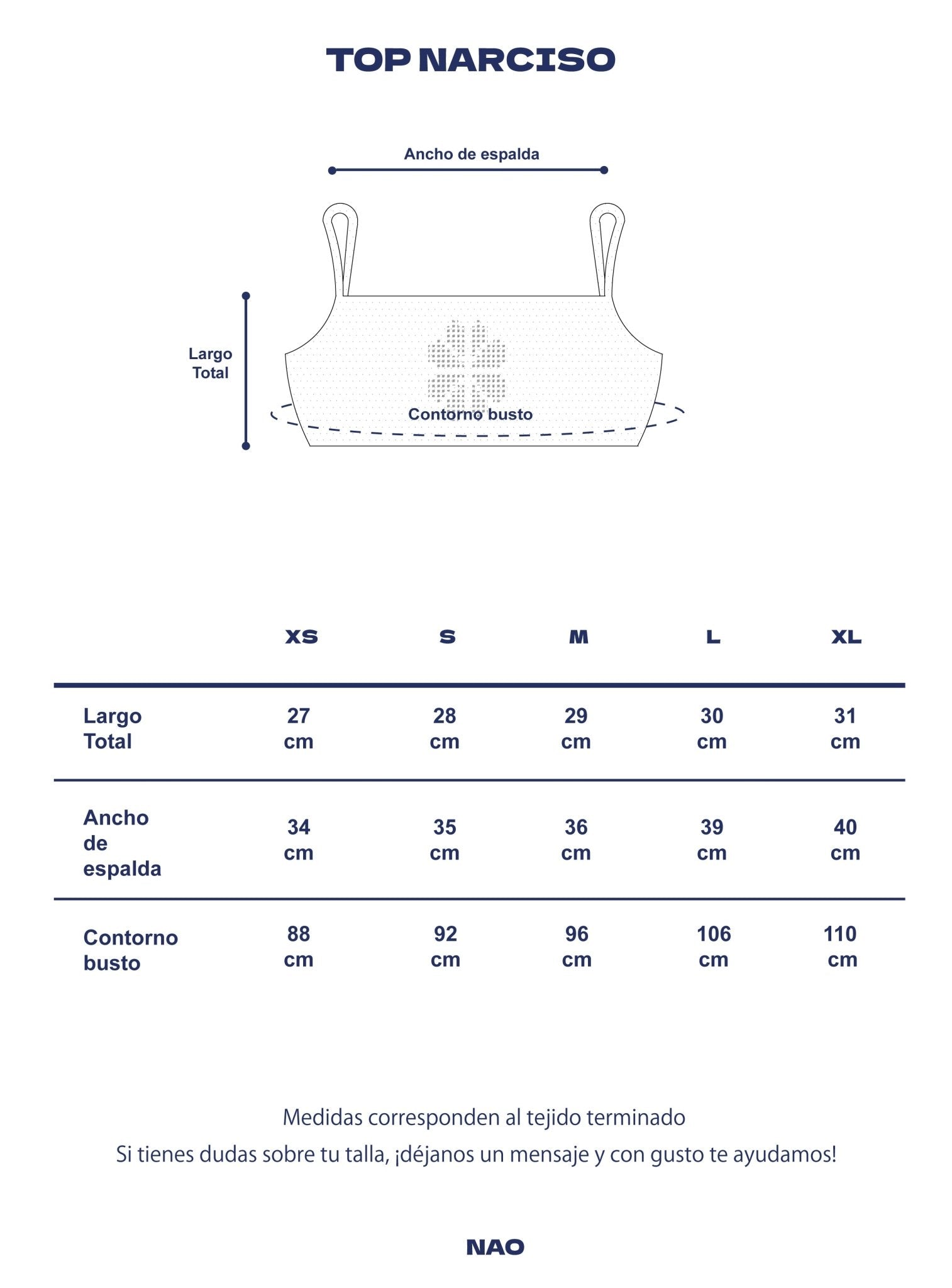 Top Narciso 🌼 Rojo - NAO