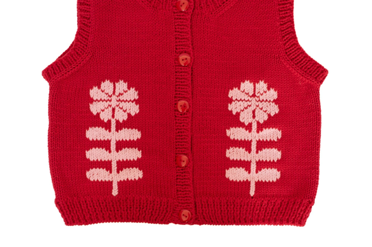 Vest delia algodón rojo italiano - NAO