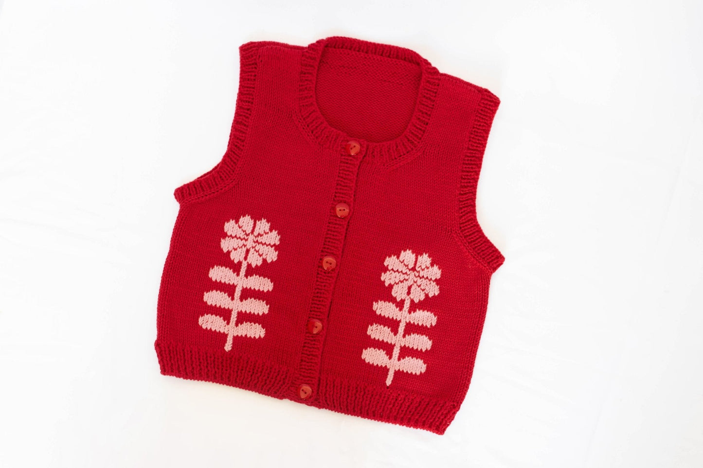 Vest delia algodón rojo italiano - NAO