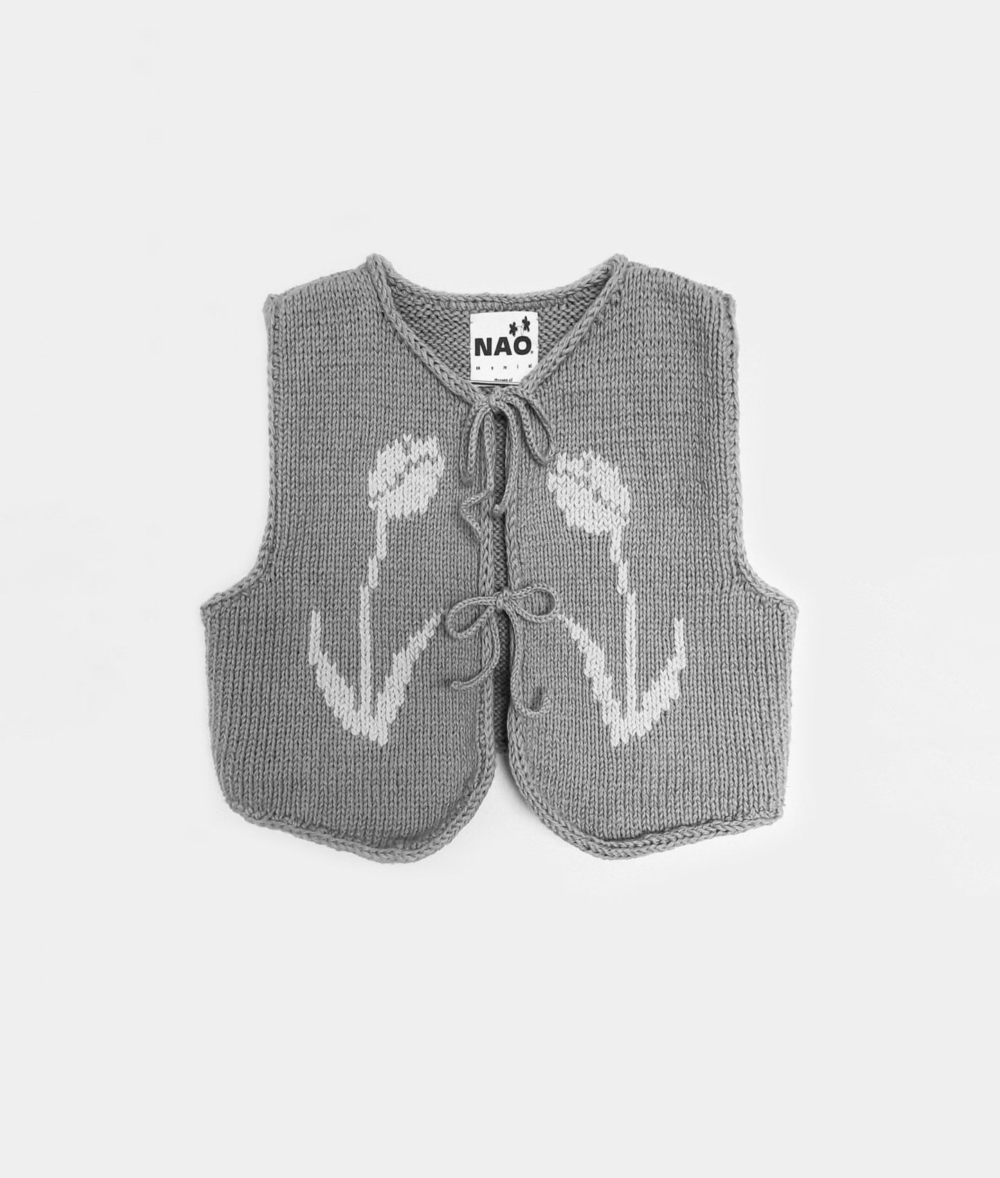 Vest hera algodón gris - Nao Knitwear