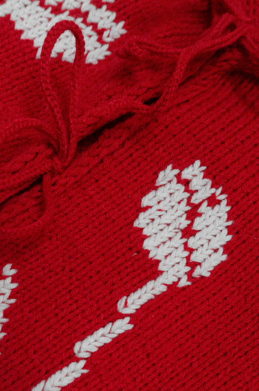 Vest hera algodón rojo italiano - Nao Knitwear