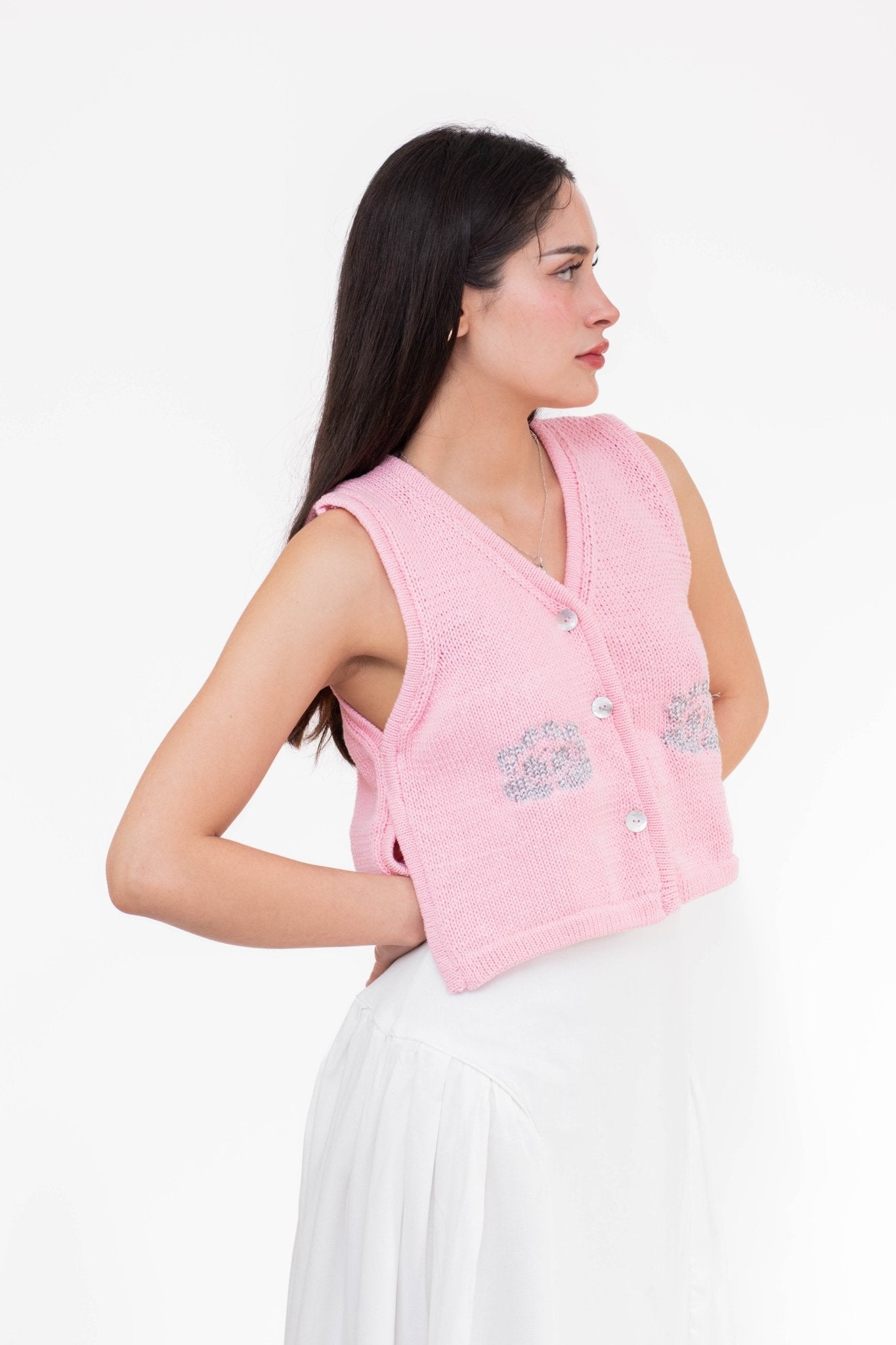 Vest lua algodón rosa - NAO